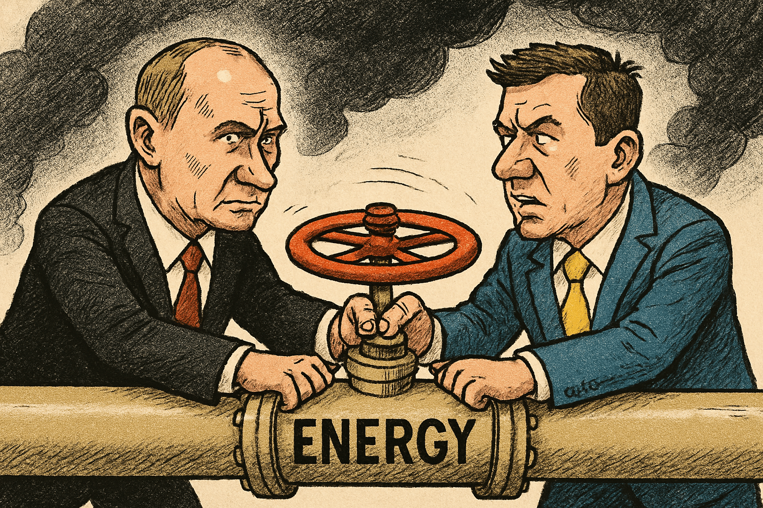 Imagen editorial factual sobre Acuerdo de alto al fuego energético entre Rusia y Ucrania en medio de tensiones políticas; ilustración sin recomendación de inversión.